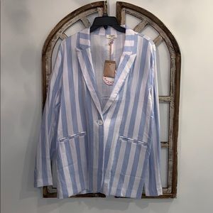 UMGEE  mid and white striped blazer NWT